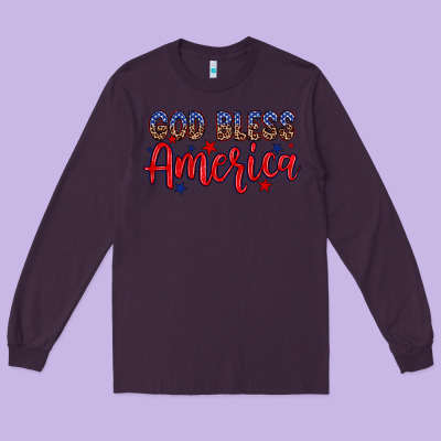 God Bless America Long Sleeve Tee Designed By Neo Western