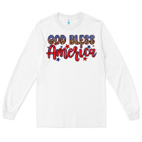 White God bless America Long Sleeve Tee - Neo Western