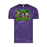 Cloud Purple St Patricks Day Lucky Heifers Vintage Tee - RanaPortraitStore