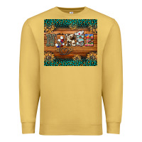 Antique Gold western nurse glitter leopard sunflowers Premium Sweatshirt - BarkalooDesign