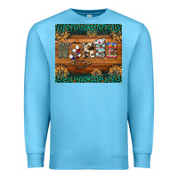 Ocean Blue western nurse glitter leopard sunflowers Premium Sweatshirt - BarkalooDesign