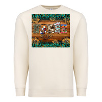 Sandshell western nurse glitter leopard sunflowers Premium Sweatshirt - BarkalooDesign
