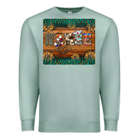 Seafoam western nurse glitter leopard sunflowers Premium Sweatshirt - BarkalooDesign