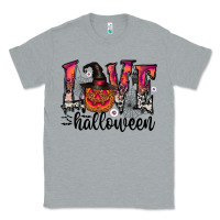 Heather Grey love halloween Classic Tee - CowhideDigitalArt