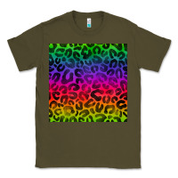 Army Green colorful leopard seamless pattern Classic Tee - BundleAndBundleShop