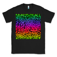 Black colorful leopard seamless pattern Classic Tee - BundleAndBundleShop