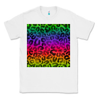 White colorful leopard seamless pattern Classic Tee - BundleAndBundleShop