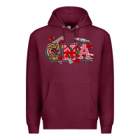Burgundy valentines day cna Premium Hoodie - NancyCooperArtShop