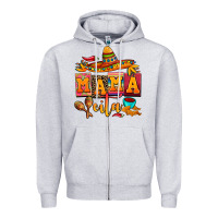 Heather Grey mama cita cinco de mayo Zipper Hoodie - AdoDesignShop