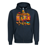 Navy mama cita cinco de mayo Zipper Hoodie - AdoDesignShop