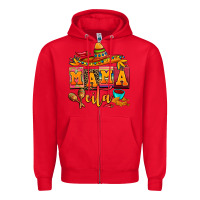 Red mama cita cinco de mayo Zipper Hoodie - AdoDesignShop