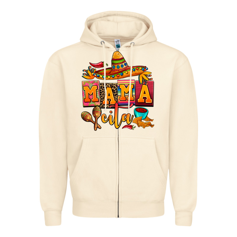 Mama Cita Cinco De Mayo Zipper Hoodie by AdoDesignShop | Teevron