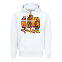 White mama cita cinco de mayo Zipper Hoodie - AdoDesignShop