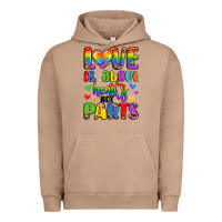 Pigment Burro love is about hearts not parts Urban Hoodie - LillyAllenDesigns