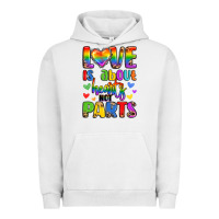 Pigment Lunar Rock love is about hearts not parts Urban Hoodie - LillyAllenDesigns