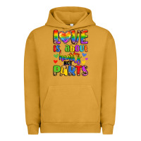 Pigment Peanut Butter love is about hearts not parts Urban Hoodie - LillyAllenDesigns