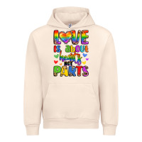 Sandshell love is about hearts not parts Urban Hoodie - LillyAllenDesigns
