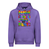 Tulip love is about hearts not parts Urban Hoodie - LillyAllenDesigns