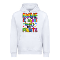 White love is about hearts not parts Urban Hoodie - LillyAllenDesigns