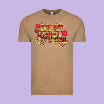 It's My Birthday Vintage Tee Designed By Zillion Design Studio