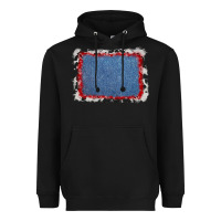 Black cowhide bandana denim background Heavyweight Hoodie - AdoDesignShop