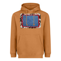 Meerkat cowhide bandana denim background Heavyweight Hoodie - AdoDesignShop