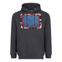 Smoke cowhide bandana denim background Heavyweight Hoodie - AdoDesignShop