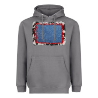 Storm cowhide bandana denim background Heavyweight Hoodie - AdoDesignShop