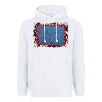 White cowhide bandana denim background Heavyweight Hoodie - AdoDesignShop