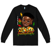 Black juneteenth black boy Long Sleeve Tee - HRA Design Shop