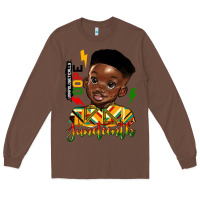 Chestnut juneteenth black boy Long Sleeve Tee - HRA Design Shop