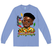 Colony Blue juneteenth black boy Long Sleeve Tee - HRA Design Shop