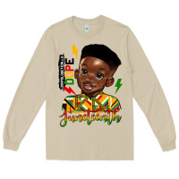 Mushroom juneteenth black boy Long Sleeve Tee - HRA Design Shop
