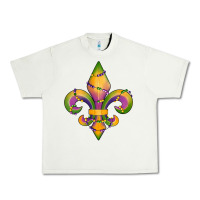 Pistachio mardi gras fleur de lis Urban Heavy Tee - RanaPortraitStore