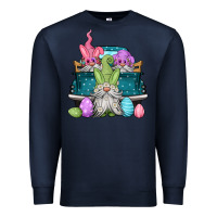 Navy easter gnomes farm truck Premium Sweatshirt - Jasminsmagicworld