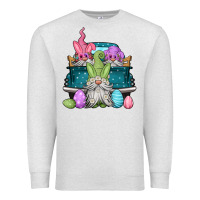 Oatmeal Heather easter gnomes farm truck Premium Sweatshirt - Jasminsmagicworld