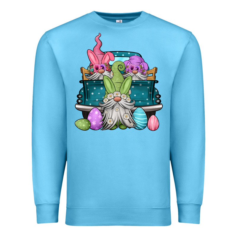 Easter Gnomes Farm Truck Premium Sweatshirt by Jasminsmagicworld | Teevron