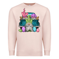 Pale Pink easter gnomes farm truck Premium Sweatshirt - Jasminsmagicworld