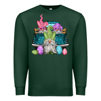 Sports Green easter gnomes farm truck Premium Sweatshirt - Jasminsmagicworld