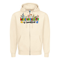 Sandshell neurodiversity is beautiful Zipper Hoodie - JahusDesignShop
