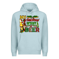 Blue Mist my christmas spirit is beer with beer bottles Premium Hoodie - AdoDesignShop