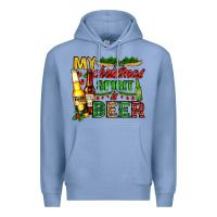 Colony Blue my christmas spirit is beer with beer bottles Premium Hoodie - AdoDesignShop