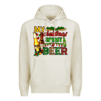 Oatmeal Heather my christmas spirit is beer with beer bottles Premium Hoodie - AdoDesignShop