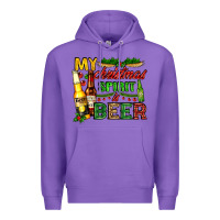 Purple my christmas spirit is beer with beer bottles Premium Hoodie - AdoDesignShop
