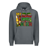 Rock my christmas spirit is beer with beer bottles Premium Hoodie - AdoDesignShop