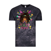 Cloud Black afro locs hair stylist messy bun tbw Vintage Tee - texasbilliewilder