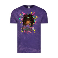 Cloud Purple afro locs hair stylist messy bun tbw Vintage Tee - texasbilliewilder