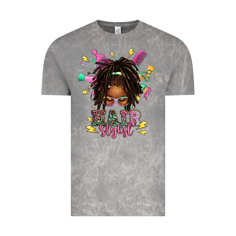 Afro Locs Hair Stylist Messy Bun Tbw Vintage Tee by texasbilliewilder | Teevron