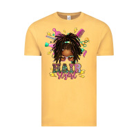 Vintage Mustard afro locs hair stylist messy bun tbw Vintage Tee - texasbilliewilder
