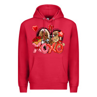 Cardinal xo xo with leopard and cowhide heart Premium Hoodie - NancyCooperArtShop